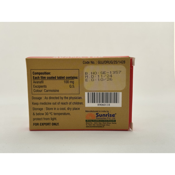 Avanafil AVANA-100 4 tab