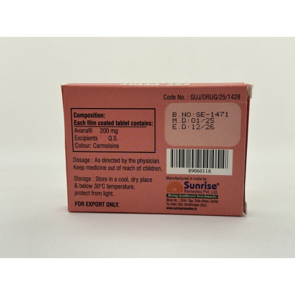 Avanafil AVANA-200 4 tab