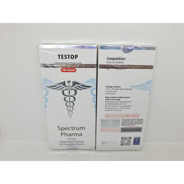 TESTOP 10 amp 100 mg Spectrum Pharma