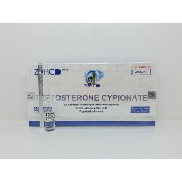 Testosterone Cypionate 10 amp 250 mg ZPHC