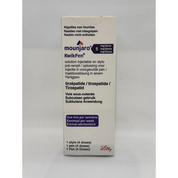Tirzepatide Mounjaro 5 mg Eli Lilly (4 dosages)